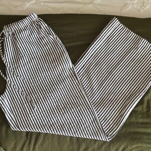 SHEIN Black and White Striped Pants